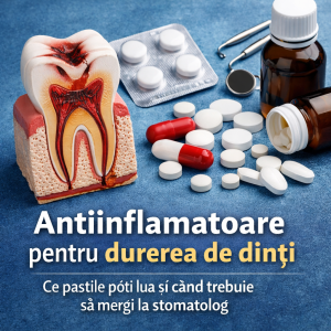 Ce antiinflamatoare fără prescripție medicală poți lua pentru durerea de dinți și de ce nu reprezintă o soluție definitivă